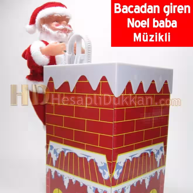 Bacadan giren noel baba yılbaşı hediyesi