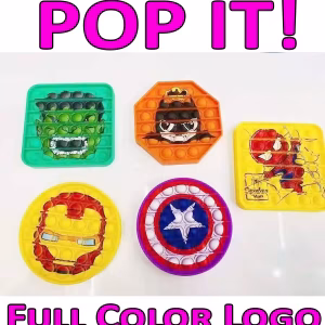 Baskılı Logolu Promosyon Popit Pop it Stres Oyuncak