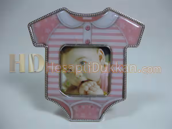 Bebek elbisesi şeklinde magnet çerçeve buzdolabı süsü