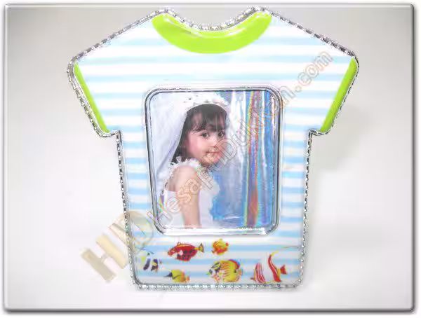 Bebek t-shirt figürlü buzdolabı magnet resim çerçevesi