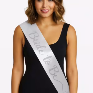 Beyaz Saten Gelin Bride To Be Kuşağı