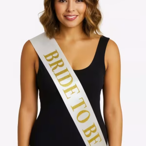 Beyaz Saten Gelin Bride To Be Kuşağı