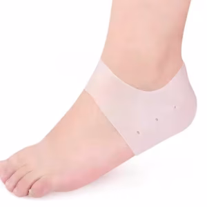 Beyaz Silikon Topuk Çorabı