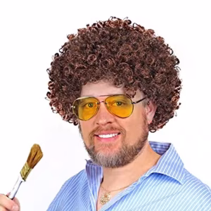 Bob Ross Kahverengi Peruk - Toptan Satış