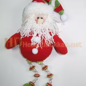 Boncuk ayaklı noel baba yılbaşı ağacı süsü R675