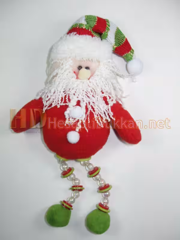 Boncuk ayaklı noel baba yılbaşı ağacı süsü R675