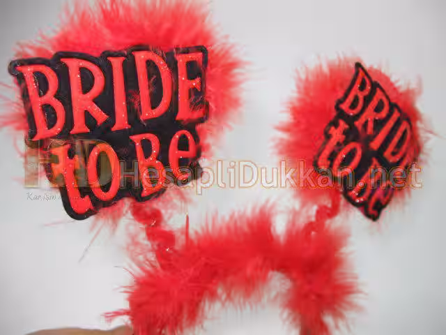 Bride to be taç kırmızı