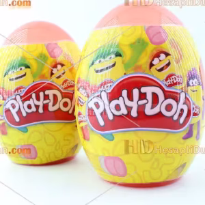 Büyük boy lisanslı playdoh oyun hamuru seti hediyeli dev yumurta