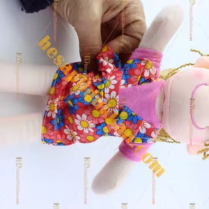 Büyük boy sesli peluş bez bebek Türkçe sesli 30 cm