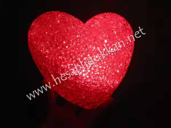 Büyük damla kalp gece lambası P806