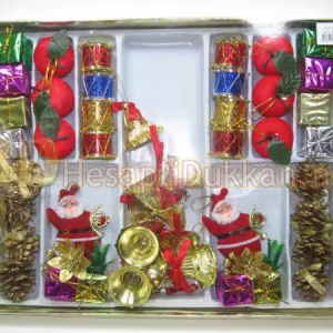 Büyük paket hediyelik yılbaşı ağacı süsleri R651