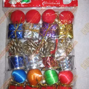 Büyük paket karışık yılbaşı ağacı süsleri R259