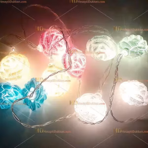 Çiçek yılbaşı ışığı 2 metre 10 led