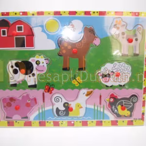 Çiftlik hayvanları eğitici oyuncak puzzle R834