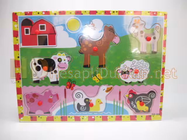 Çiftlik hayvanları eğitici oyuncak puzzle R834