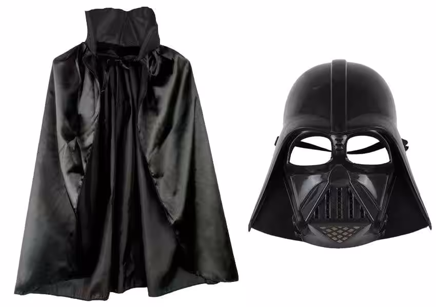 Çocuk Darth Vader Maske Pelerin 90 cm