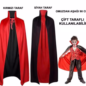 Çocuk Vampir Pelerin Kostüm Toptan