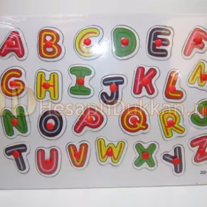 Dağınık renkli harfler eğitici puzzle R835