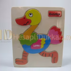 Devekuşu yapboz ahşap eğitici oyuncak R811