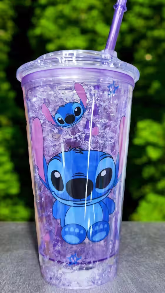 Disney Stitch Fancy Bardak Işıklı Lila