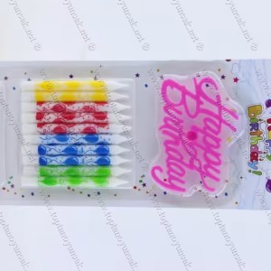 Doğum günü mumu toptan 10 lu paket balon motif