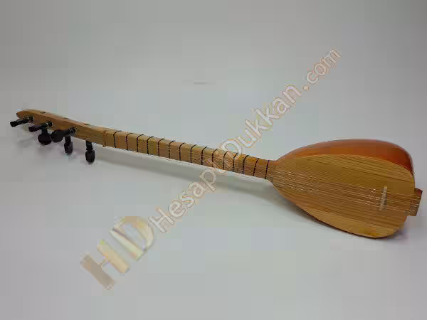 El yapımı oyuncak saz gerçek ahşap