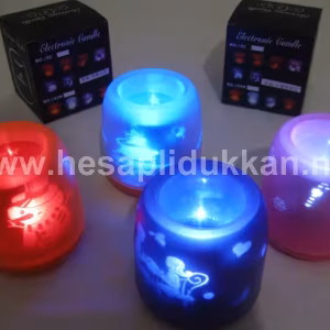 Elektronik mum üfle sönsün yılbaşı hediyelik P327