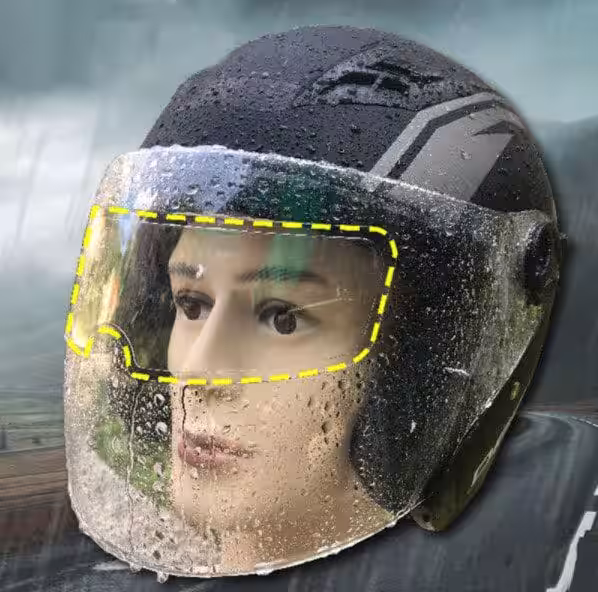 Evrensel Motosiklet Kask Yağmur Kaydırıcı