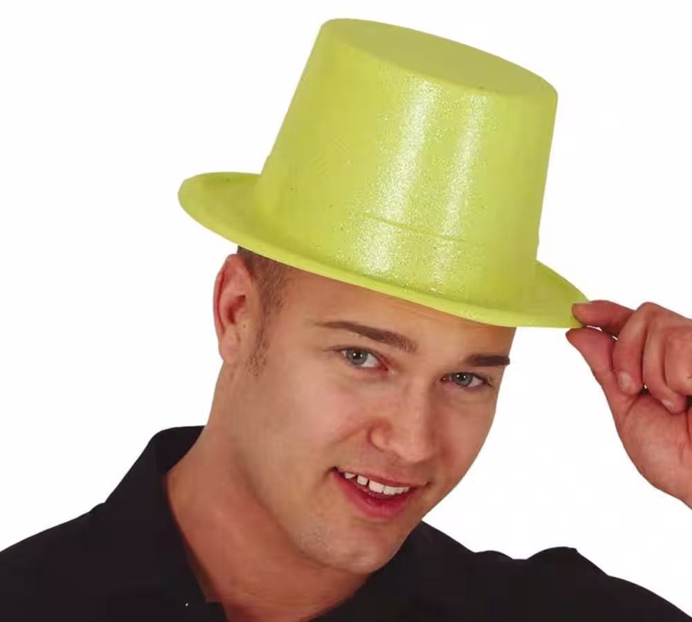 Floresan Sarı Melon Şapka Toptan