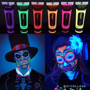 Fosforlu Glow Boya Toptan Satış - 12'li Set