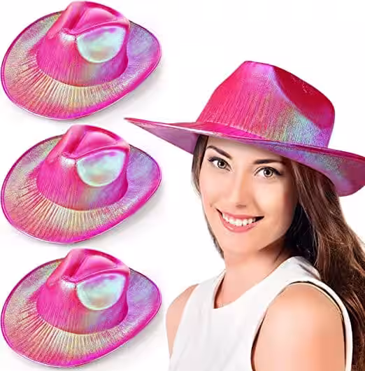 Fuşya Neon Kovboy Şapkası