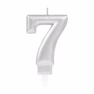 Gümüş 7 Numara Mum