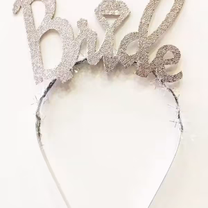 Gümüş Bride Parti Taçı
