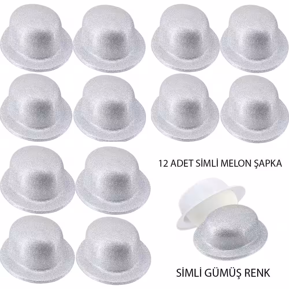 Gümüş Parti Şapka Toptan