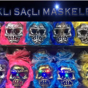 Halloween Işıklı Kafa Maskesi Toptan