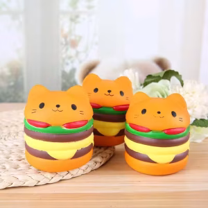 Hamburger kedi squishy