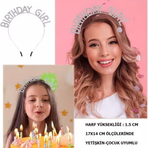 Happy Birthday Doğum Günü Kristal Taç