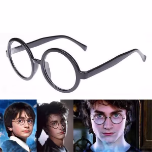 Harry Potter Stili Siyah Çerçeveli Gözlük