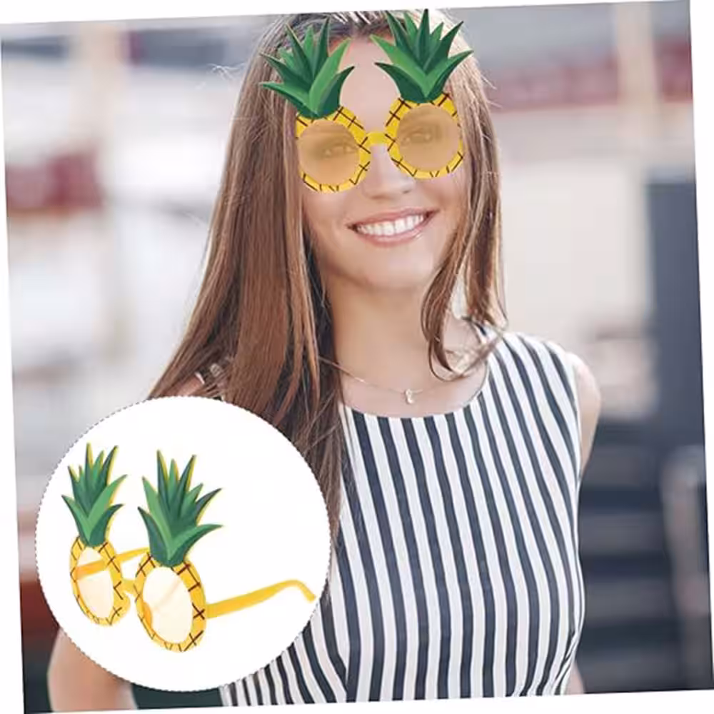 Hawaii Ananas Parti Gözlüğü 9.5x14 cm