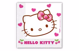 HELLO KITTY HEARTS KAĞIT PEÇETE 33x33cm (20 AD)