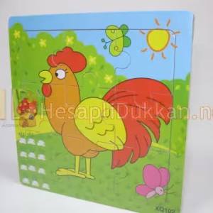 Horozlu puzzle ahşap yapboz R818