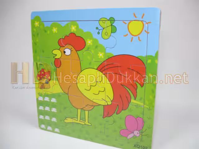 Horozlu puzzle ahşap yapboz R818