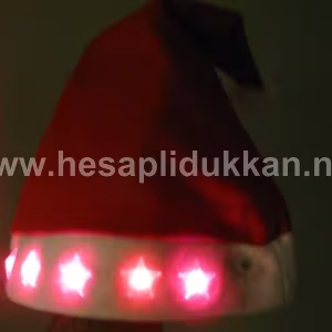 Işıklı noel baba yılbaşı şapkası P328