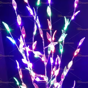 Işıklı yılbaşı ağacı 120 led yaprak hareketli ışık 160 cm Metal gövde