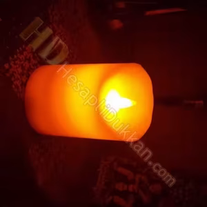 Kalem pilli gerçek mum