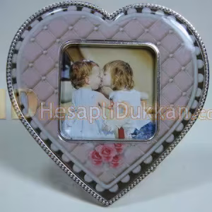 Kalp şeklinde çerçeve bebek magnet buzdolabı süsü