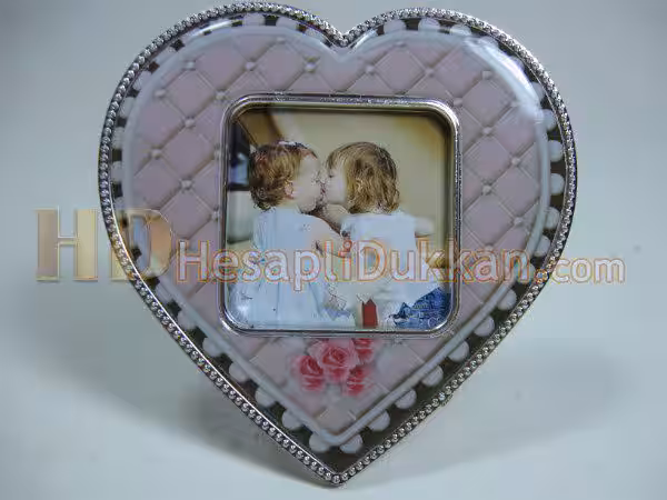 Kalp şeklinde çerçeve bebek magnet buzdolabı süsü