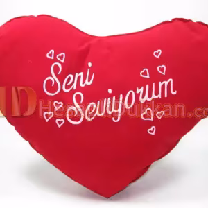Kalpli yastık sevgiliye hediye