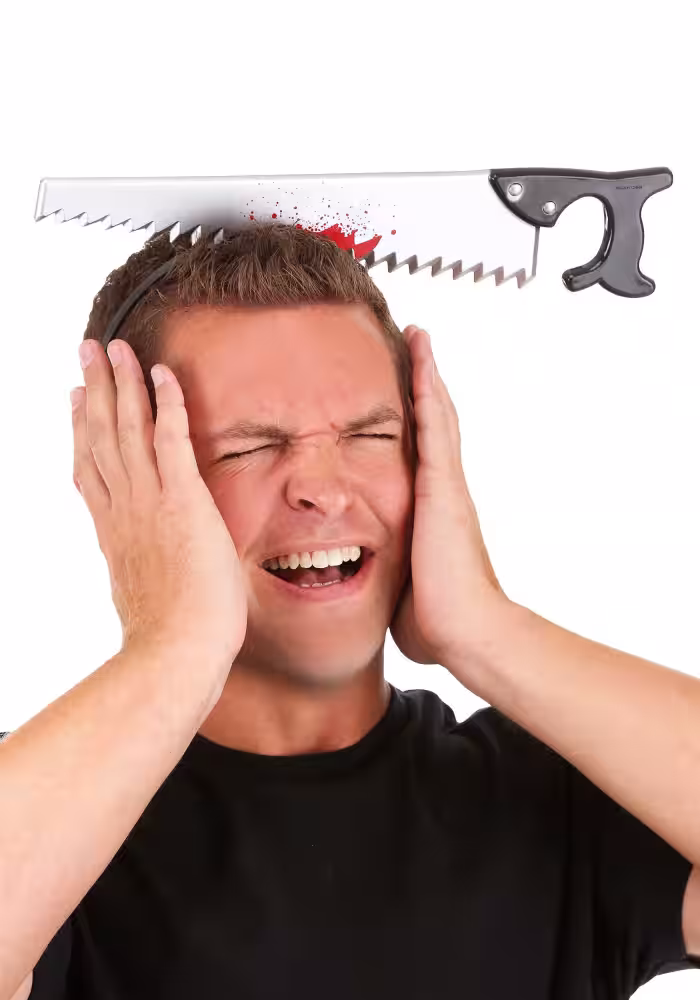 Kanlı Testere Halloween Tacı Toptan