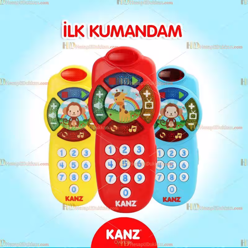 Kanz ilk kumandam bebek oyuncağı sesli ışıklı